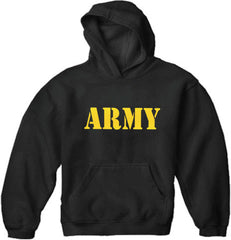U.S Army Military Adult Hoodie  (Yellow)