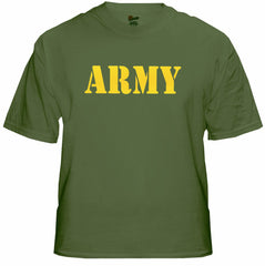 U.S Army Military Men's T-Shirt (Yellow)