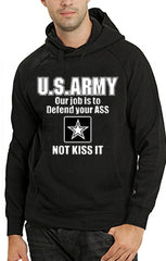 U.S.ARMY Our Job Is To Defend Your Ass Adult Hoodie