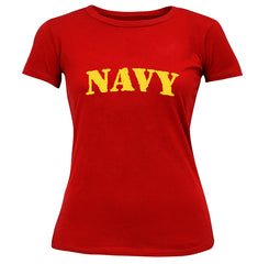 U.S Navy Military Girl's T-Shirt (Yellow)