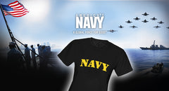 U.S Navy Military Girl's T-Shirt (Yellow)