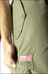 UFO Cotton Parachute Pants (Olive)