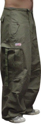 UFO Cotton Parachute Pants (Olive)