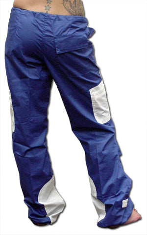 UFO Girls Hipster Two Tone Dance Pants (Blue / White)