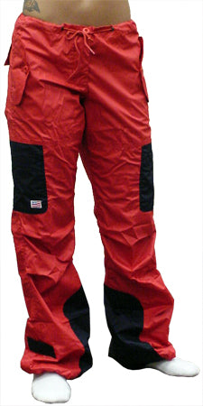 UFO Girls Hipster Two Tone Dance Pants (Red / Black)