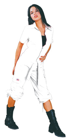 UFO Girly Hipster Flight Suit (White)