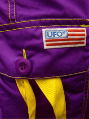 UFO Girly Hipster Pants With Expandable Bottom (Purple / Yellow)