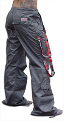 UFO Strappy Hipster Girls Pants (Charcoal/Red Camo)