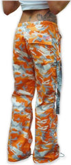 UFO Strappy Hipster Girls Pants (Orange Camo/Silver Grey)