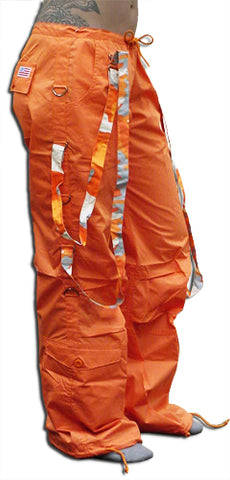 UFO Strappy Hipster Girls Pants (Orange/Orange Camo)