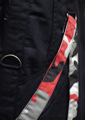 UFO Unisex Basic Strappy Pants (Black/Red Camo)
