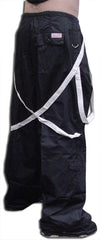 UFO Unisex Basic Strappy Pants (Black/White)