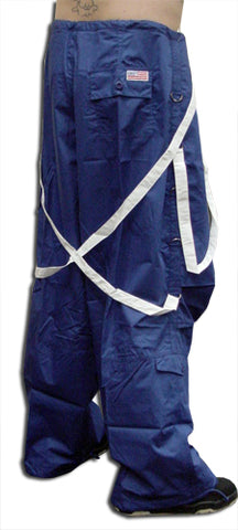 UFO Unisex Basic Strappy Pants (Royal Blue/White)