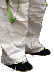 UFO Unisex Basic Strappy Pants (White/Green)