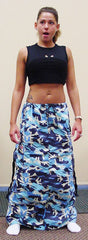 Ufo Utility Cargo Skirt  (Blue Camo)