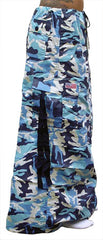 Ufo Utility Cargo Skirt  (Blue Camo)