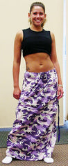 Ufo Utility Cargo Skirt  (Purple Camo)