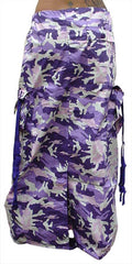 Ufo Utility Cargo Skirt  (Purple Camo)