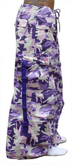 Ufo Utility Cargo Skirt  (Purple Camo)