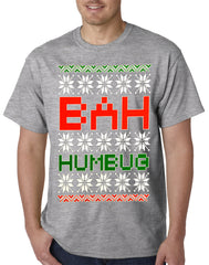 Ugly Christmas T-shirt - BAH HUMBUG Mens T-shirt