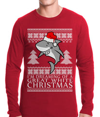 Great White Shark Christmas Thermal Shirt