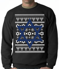 Jewish Star Hanukkah Crewneck Sweatshirt