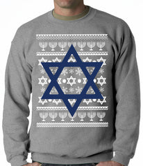 Jewish Star Hanukkah Crewneck Sweatshirt
