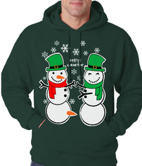 Ugly Christmas Sweater Perverted Snowman Adult Hoodie