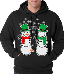 Ugly Christmas Sweater Perverted Snowman Adult Hoodie