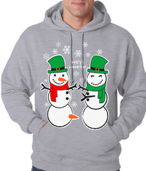 Ugly Christmas Sweater Perverted Snowman Adult Hoodie