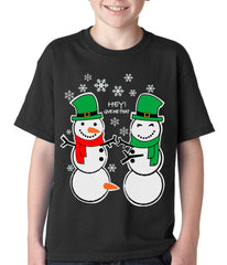 Ugly Christmas  T-shirt  Perverted Snowman Kids T-shirt