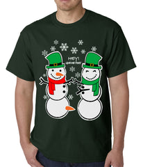 Ugly Christmas  T-shirt  Perverted Snowman Mens T-shirt