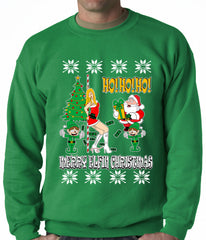 Santa and the Stripper Crewneck Sweatshirt