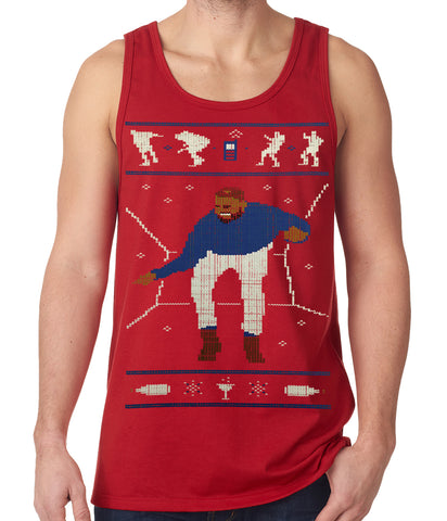 Ugly Christmas Tank Top - Dancing Man Tank Top
