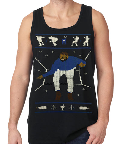 Ugly Christmas Tank Top - Dancing Man Tank Top
