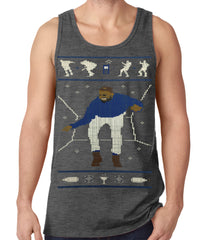 Ugly Christmas Tank Top - Dancing Man Tank Top