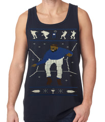 Ugly Christmas Tank Top - Dancing Man Tank Top