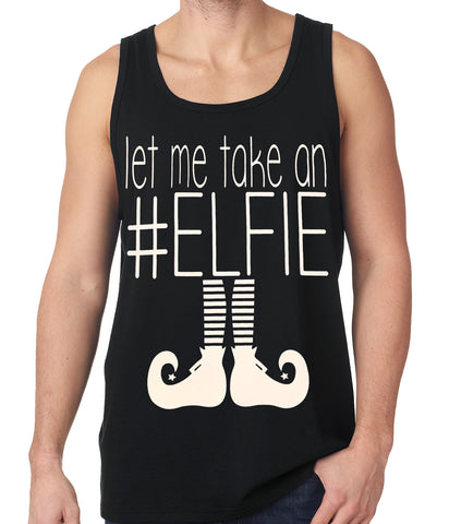 Ugly Christmas Tank Top - Let Me Take An #ELFIE Ugly Christmas Tank Top