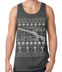 Ugly Christmas Tank Top - You'll Shoot Your Eye Out Ugly Christmas Tank Top