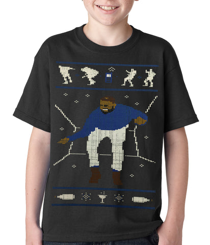 Ugly Christmas Tee - Dancing Man Kids T-shirt