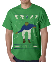 Ugly Christmas Tee - Dancing Man Mens T-shirt
