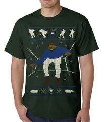 Ugly Christmas Tee - Dancing Man Mens T-shirt
