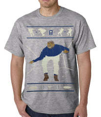 Ugly Christmas Tee - Dancing Man Mens T-shirt