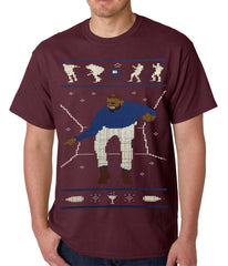 Ugly Christmas Tee - Dancing Man Mens T-shirt