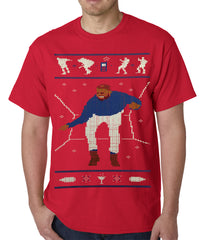 Ugly Christmas Tee - Dancing Man Mens T-shirt