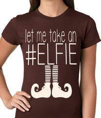 Ugly Christmas Tee - Let Me Take An #ELFIE Ugly Christmas Ladies T-shirt