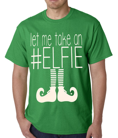 Ugly Christmas Tee - Let Me Take An #ELFIE Ugly Christmas Mens T-shirt