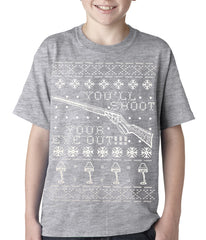 Ugly Christmas Tee - You'll Shoot Your Eye Out Ugly Christmas Kids T-shirt