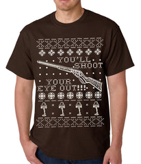 Ugly Christmas Tee - You'll Shoot Your Eye Out Ugly Christmas Mens T-shirt