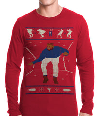 Ugly Christmas Thermal - Dancing Man Thermal Shirt